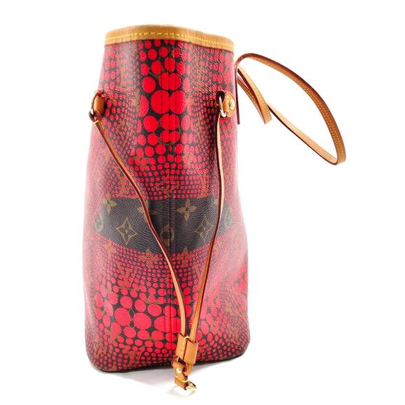 Louis Vuitton LV Shoulder Bag M40686 Neverfull MM Red Monogram Wave - Picture 3 of 8